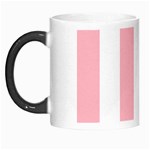 Vertical Stripes - White and Pastel Pink Morph Mug