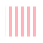 Vertical Stripes - White and Pastel Pink Greeting Card 5  x 7 