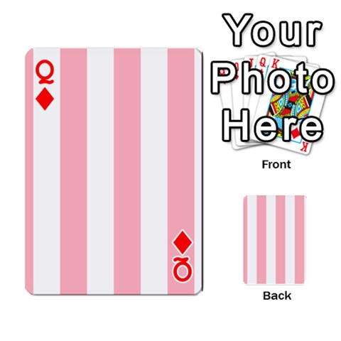 Queen Vertical Stripes Front - DiamondQ