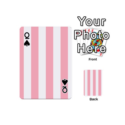 Queen Vertical Stripes Front - SpadeQ