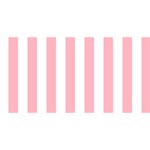 Vertical Stripes - White and Pastel Pink YOU ARE INVITED 3D Greeting Card (8x4)