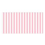 Vertical Stripes - White and Pink Satin Shawl