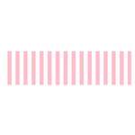 Vertical Stripes - White and Pink Satin Scarf (Oblong)