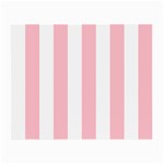 Vertical Stripes - White and Pink Small Glasses Cloth (2 Sides)