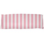 Vertical Stripes - White and Pink Body Pillow Case Dakimakura (Two Sides)