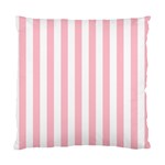 Vertical Stripes - White and Pink Standard Cushion Case (Two Sides)
