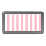 Vertical Stripes - White and Pink Memory Card Reader (Mini)