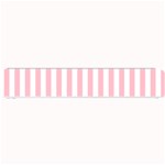 Vertical Stripes - White and Pink Small Bar Mat