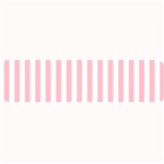 Vertical Stripes - White and Pink Medium Bar Mat