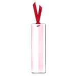 Vertical Stripes - White and Pink Small Book Mark