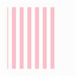 Vertical Stripes - White and Pink Small Garden Flag (Two Sides)