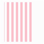 Vertical Stripes - White and Pink Large Garden Flag (Two Sides)