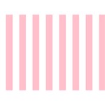 Vertical Stripes - White and Pink Birthday Cake 3D Greeting Card (7x5)