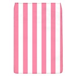 Vertical Stripes - White and Flamingo Pink Removable Flap Cover (S)