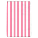 Vertical Stripes - White and Flamingo Pink Removable Flap Cover (L)