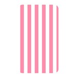 Vertical Stripes - White and Flamingo Pink Memory Card Reader (Rectangular)
