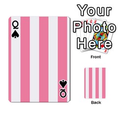 Queen Vertical Stripes Front - SpadeQ