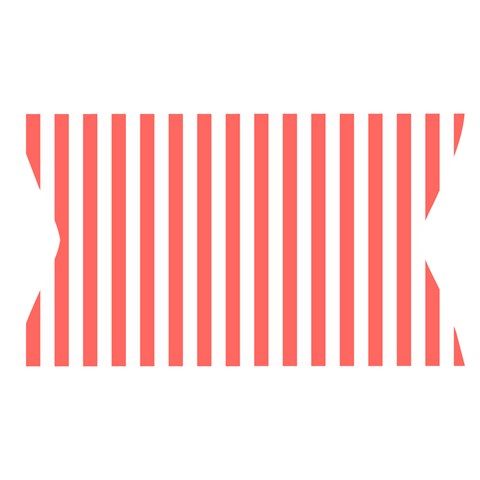 Vertical Stripes Waistband Front