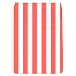 Vertical Stripes - White and Pastel Red Removable Flap Cover (S)