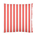 Vertical Stripes - White and Pastel Red Standard Cushion Case (Two Sides)