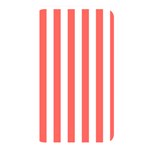 Vertical Stripes - White and Pastel Red Memory Card Reader (Rectangular)