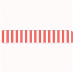 Vertical Stripes - White and Pastel Red Small Bar Mat