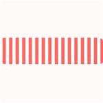 Vertical Stripes - White and Pastel Red Medium Bar Mat