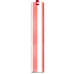 Vertical Stripes - White and Pastel Red Large Book Mark