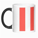 Vertical Stripes - White and Pastel Red Morph Mug