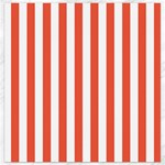 Vertical Stripes - White and Tomato Red Canvas 12  x 12 