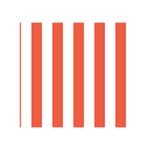 Vertical Stripes - White and Tomato Red Greeting Card 5  x 7 