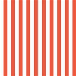 Vertical Stripes - White and Tomato Red ScrapBook Page 8  x 8 