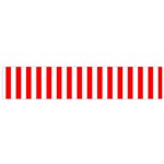 Vertical Stripes - White and Red Flano Scarf (Small)