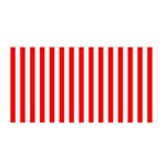 Vertical Stripes - White and Red Satin Wrap