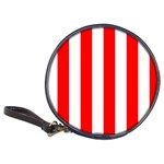 Vertical Stripes - White and Red Classic 20-CD Wallet