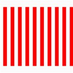 Vertical Stripes - White and Red Collage 8  x 10 
