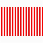 Vertical Stripes - White and Red Collage 12  x 18 