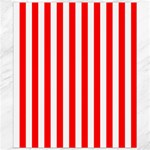 Vertical Stripes - White and Red Canvas 8  x 10 
