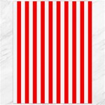 Vertical Stripes - White and Red Canvas 12  x 16 