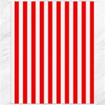 Vertical Stripes - White and Red Canvas 16  x 20 