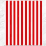 Vertical Stripes - White and Red Canvas 20  x 24 