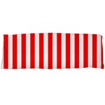 Vertical Stripes - White and Red Body Pillow Case Dakimakura (Two Sides)
