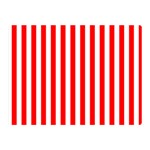 Vertical Stripes - White and Red Double Sided Flano Blanket (Mini)