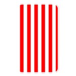 Vertical Stripes - White and Red Memory Card Reader (Rectangular)