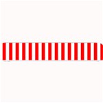 Vertical Stripes - White and Red Small Bar Mat