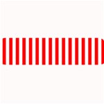 Vertical Stripes - White and Red Medium Bar Mat