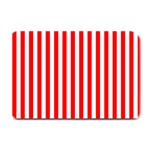 Vertical Stripes - White and Red Plate Mat