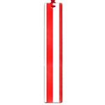 Vertical Stripes - White and Red Large Book Mark