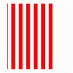 Vertical Stripes - White and Red Large Garden Flag (Two Sides)