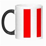 Vertical Stripes - White and Red Morph Mug